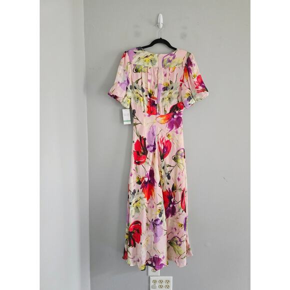 Taylor Pink Floral Maxi Dress Size 8 NWT - Picture 4 of 4